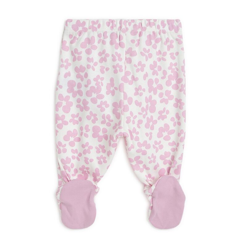 Girls Light Pink Printed Smock with Legging image number 3